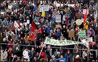 Muslims from all over America have played a full and constructive part in the anti-war movement.