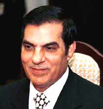 Friend of the USA, Zine Al Abidine Ben Ali. Tunisia's Ben Ali came to power in a bloody coup in 1987. He keeps over 2,000 political prisoners locked up, sanctions widespread torture, and runs a one-party dictatorship.