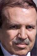 Friend of the USA, Abdelaziz Bouteflika. Thousands have been killed by the Algerian government in the civil unrest that has followed the military-backed annulment of the elections in 1992.