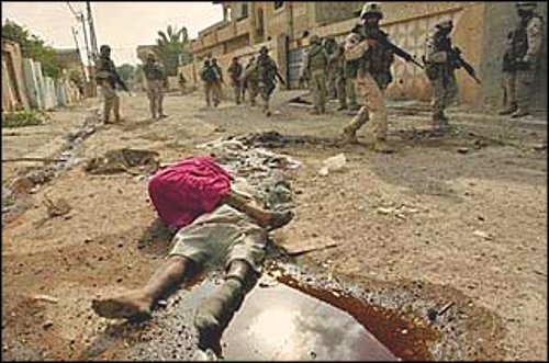 As the blood of the people of Fallujah mingles with the ground underneath, the question remains: 'Which is more valuable to the USA?'