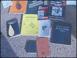 As well as the usual racist ideology, the seized literature gave instructions for constructing bombs, booby-traps, and other lethal devices.